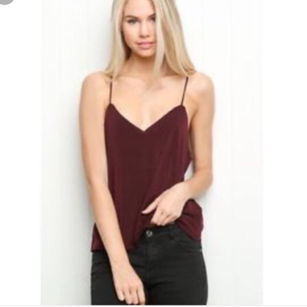 Brandy Melville burgundy tank top